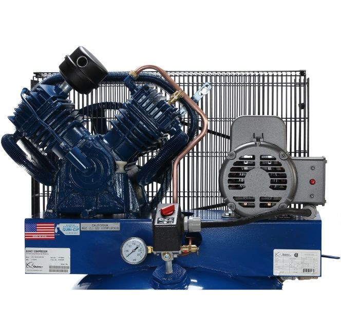 QUINCY MODEL 2V41C60VC 5HP, 60 GALLON AIR COMPRESSOR
